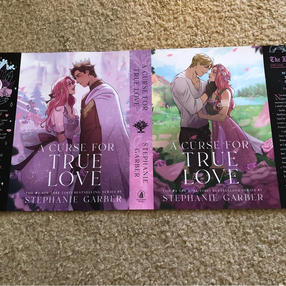 a curse for true love alternative dust jacket by Stephanie garber